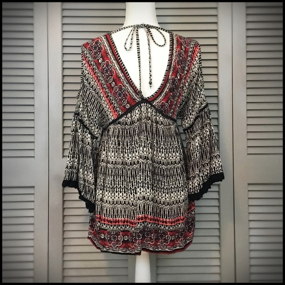 ⚜️Angie Boho Peasant Cold Shoulder Top - Picture 4 of 6